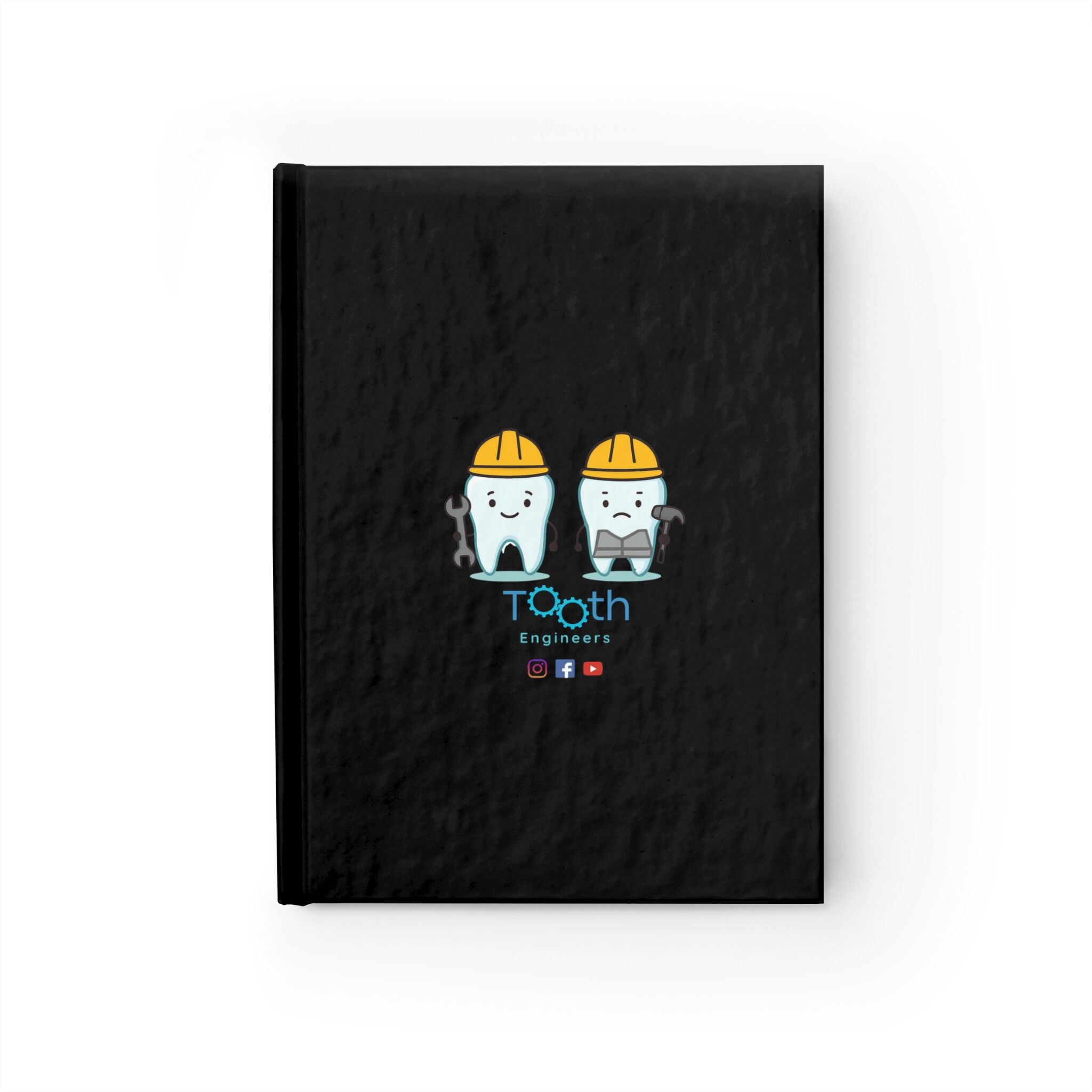 Tooth Engineers journal | Dental Cartoon Teeth with Hard Hats notebook