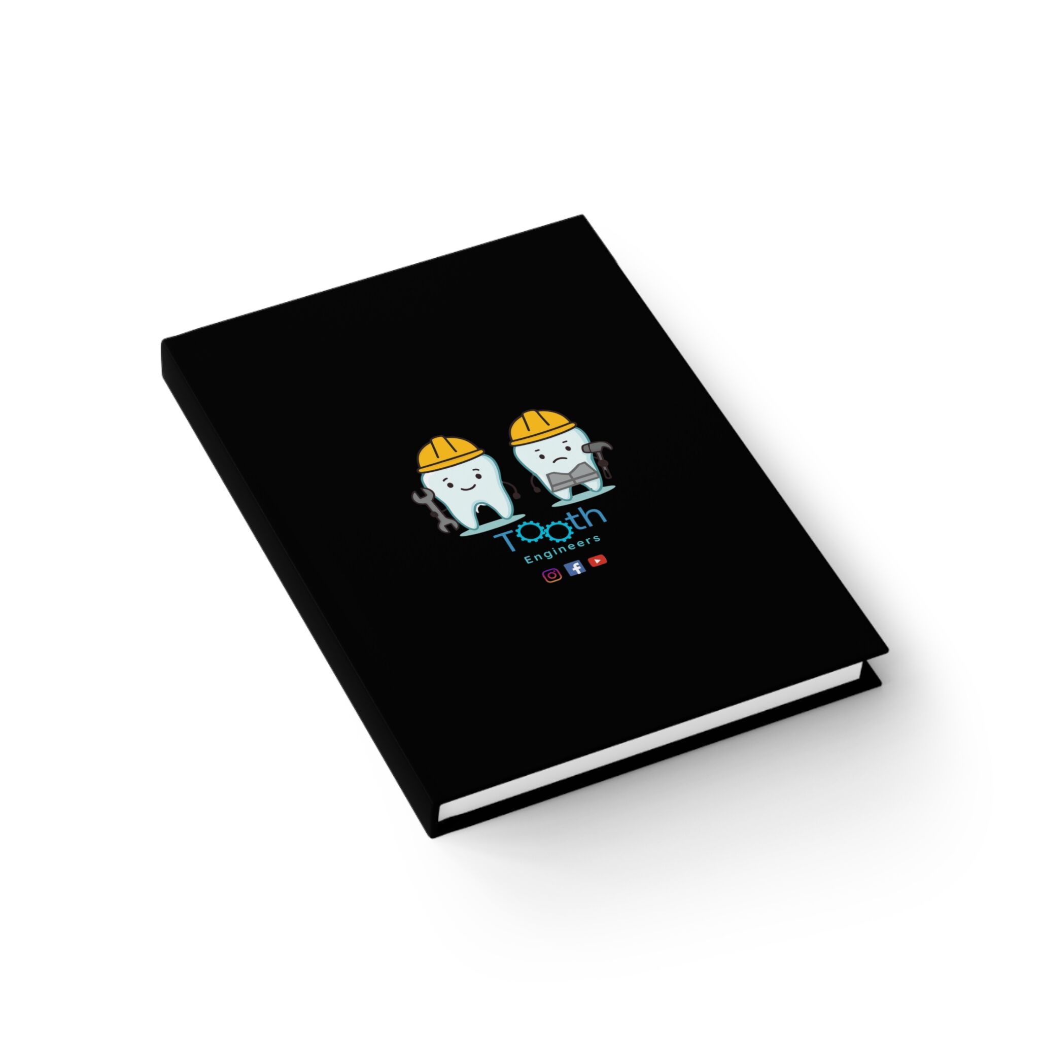 Tooth Engineers journal | Dental Cartoon Teeth with Hard Hats notebook - Image 2