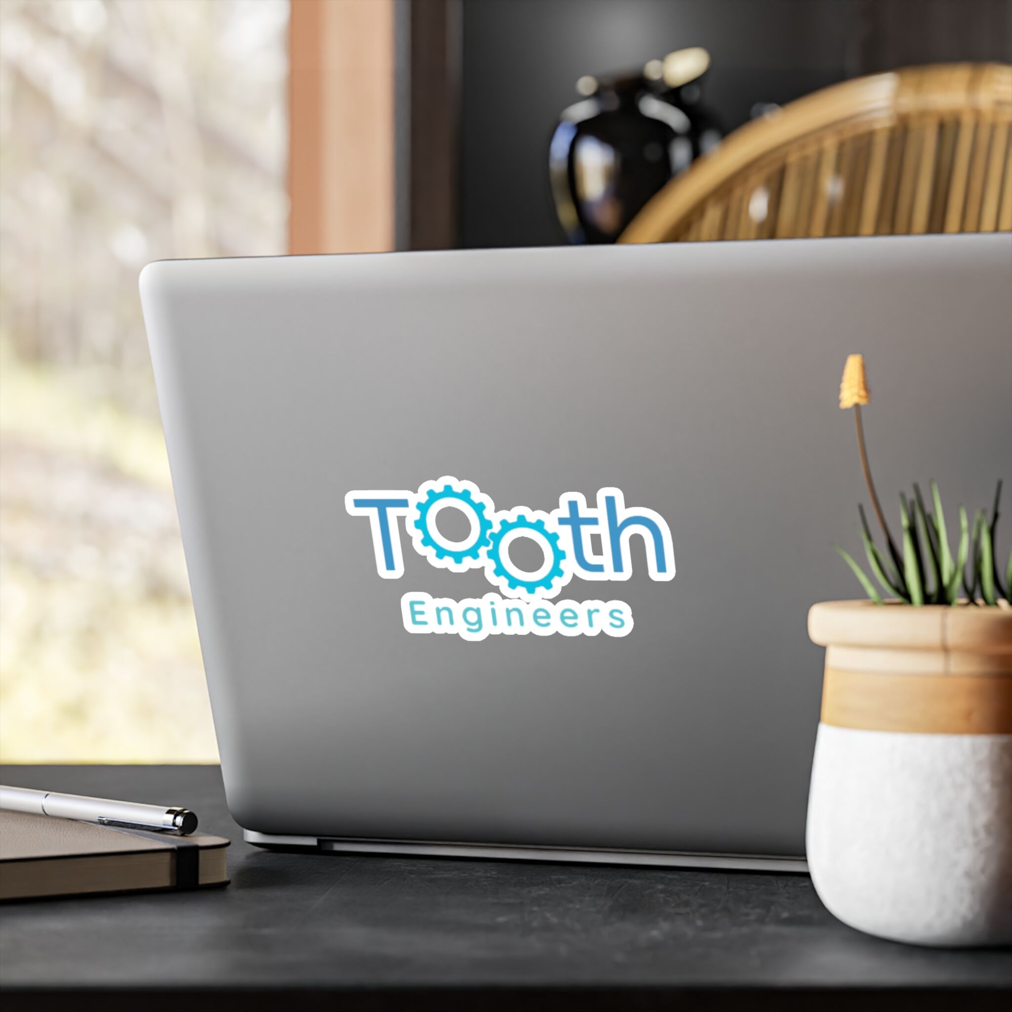 Tooth Engineers logo Kiss-Cut Vinyl Decal | Small sticker for windows, laptops - Image 12