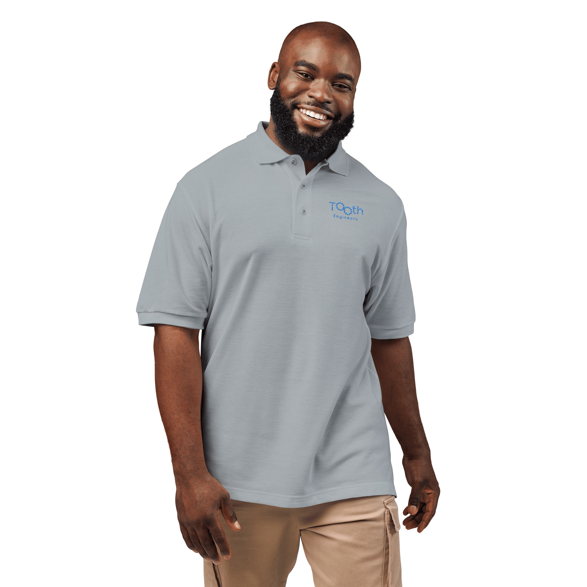 Blue Wave Logo Polo Shirt | Embroidered Chest and Sleeve Logo - Image 8