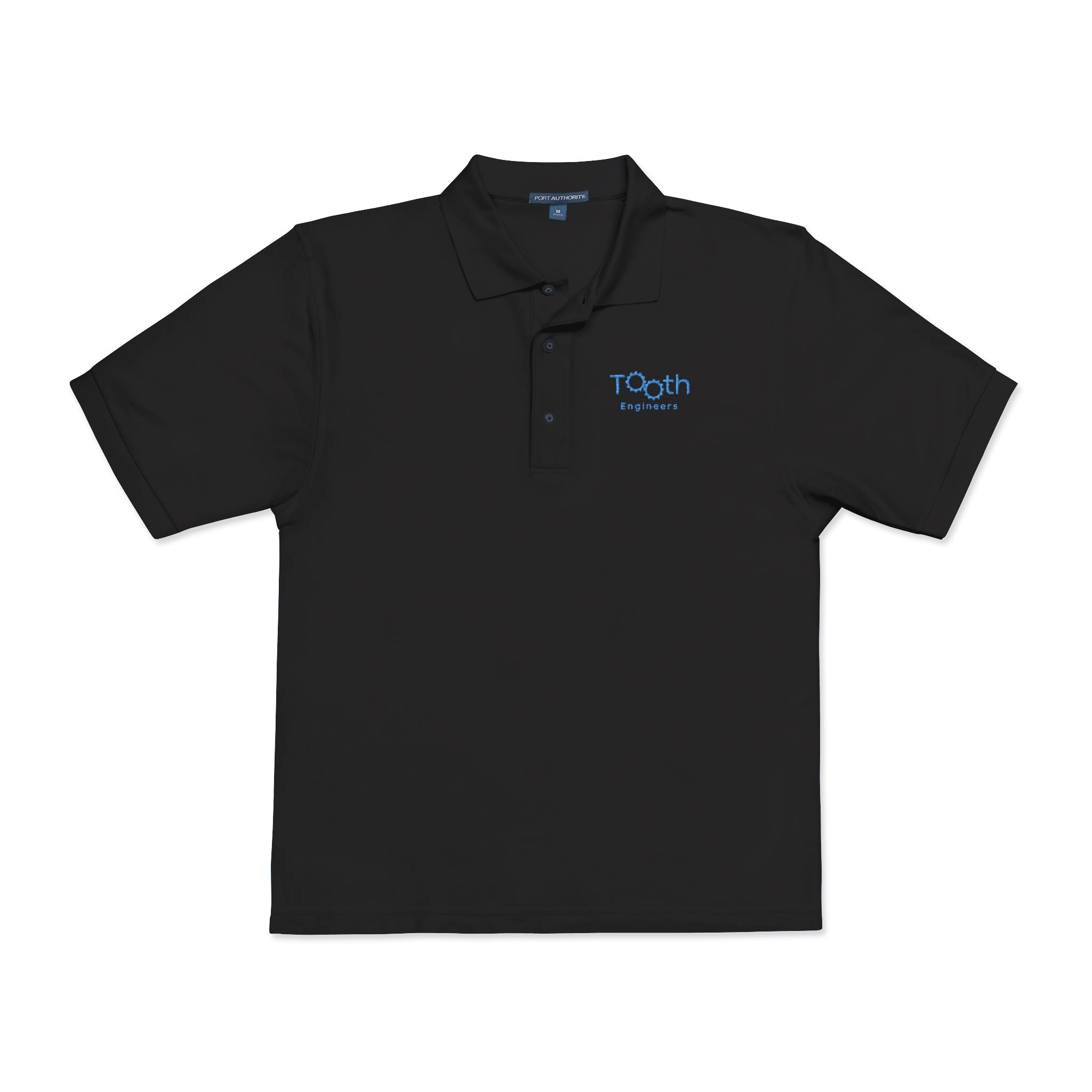 Blue Wave Logo Polo Shirt | Embroidered Chest and Sleeve Logo - Image 2