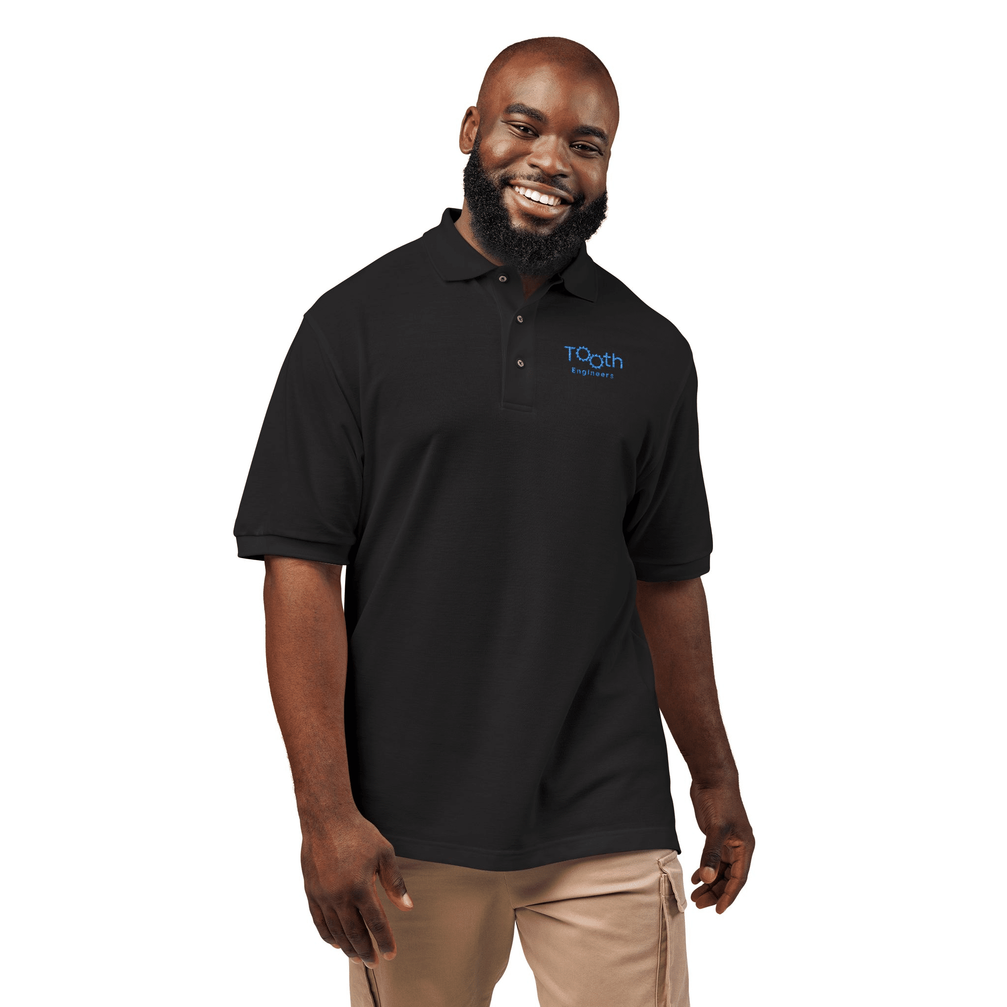 Blue Wave Logo Polo Shirt | Embroidered Chest and Sleeve Logo