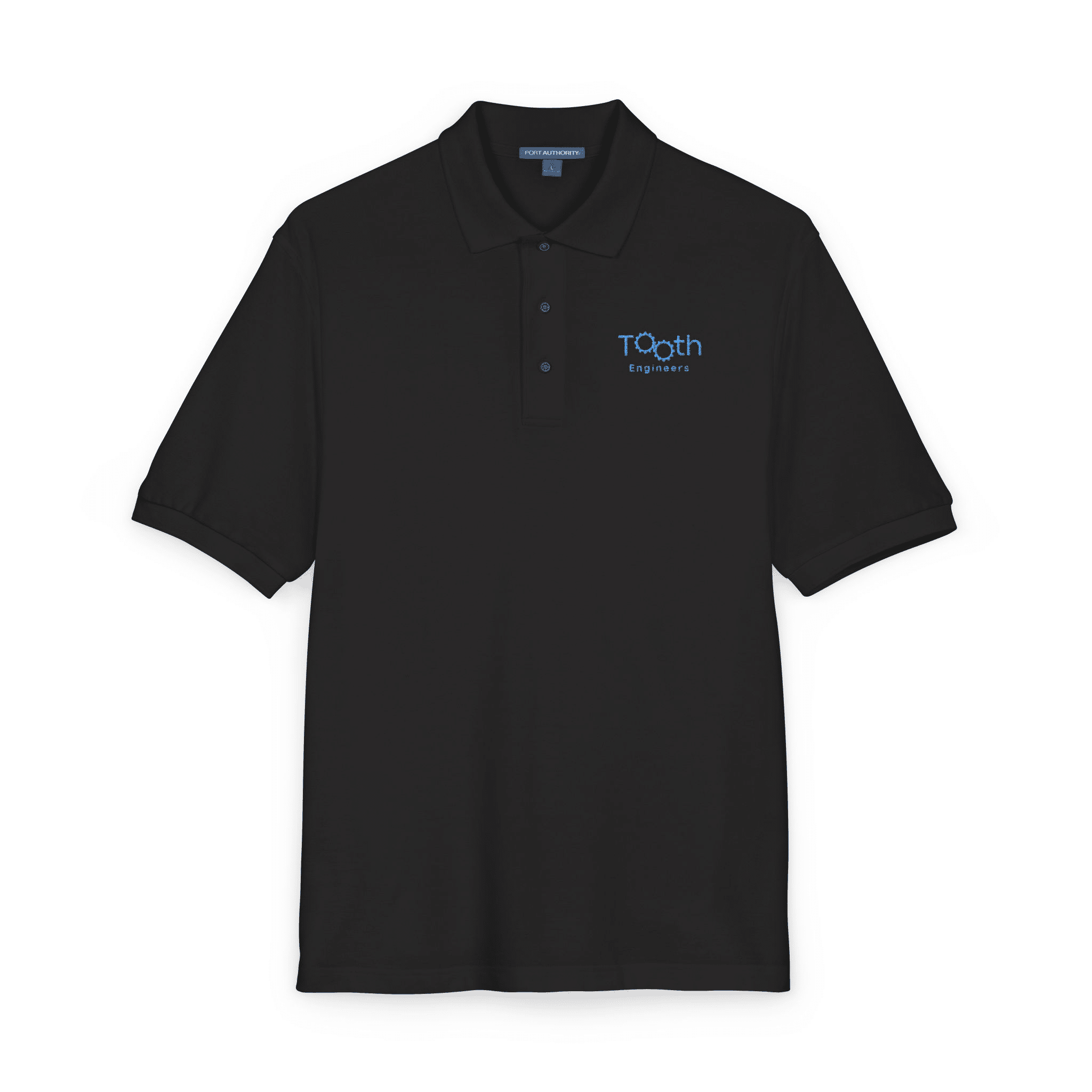 Blue Wave Logo Polo Shirt | Embroidered Chest and Sleeve Logo - Image 4