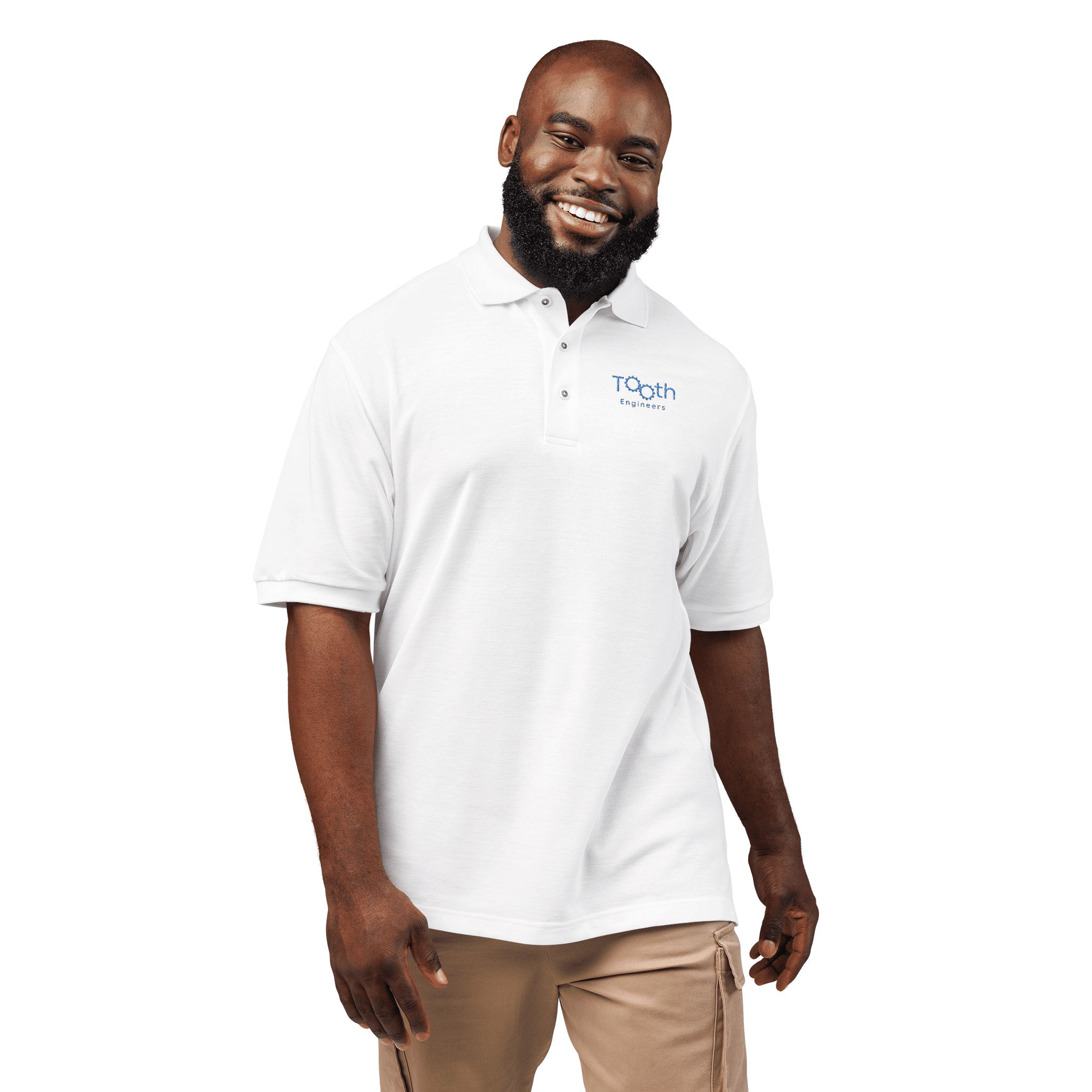 Blue Wave Logo Polo Shirt | Embroidered Chest and Sleeve Logo - Image 16