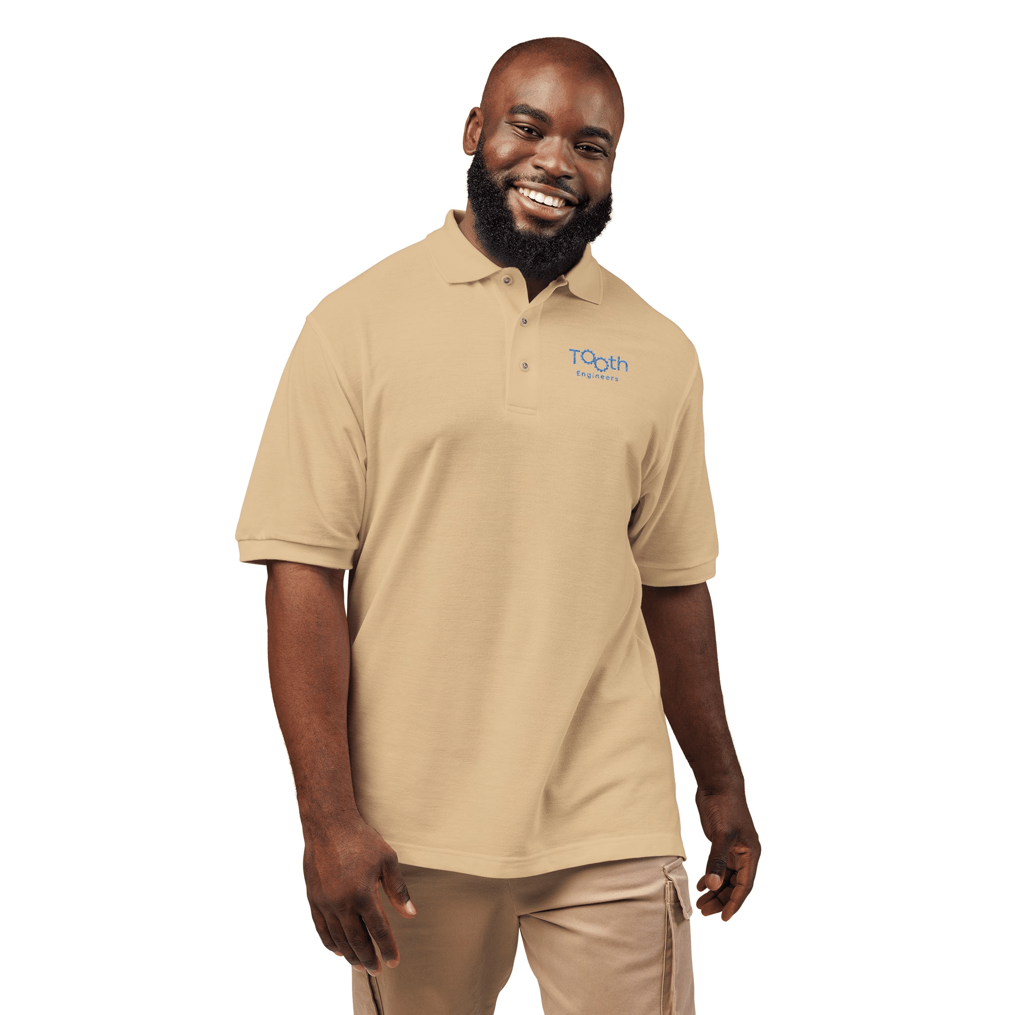 Blue Wave Logo Polo Shirt | Embroidered Chest and Sleeve Logo - Image 12