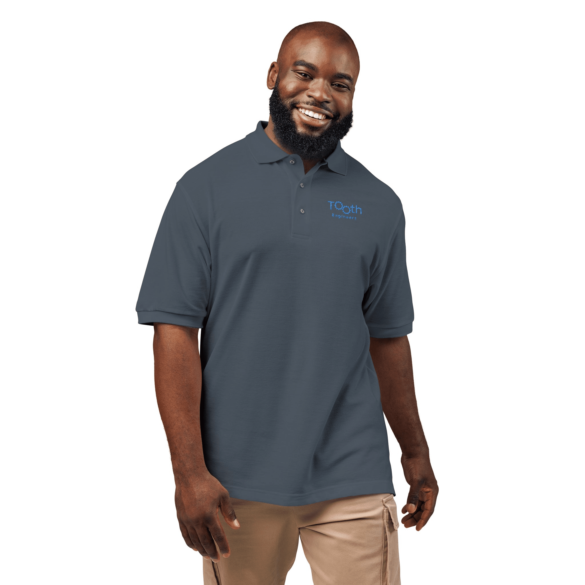 Blue Wave Logo Polo Shirt | Embroidered Chest and Sleeve Logo - Image 20